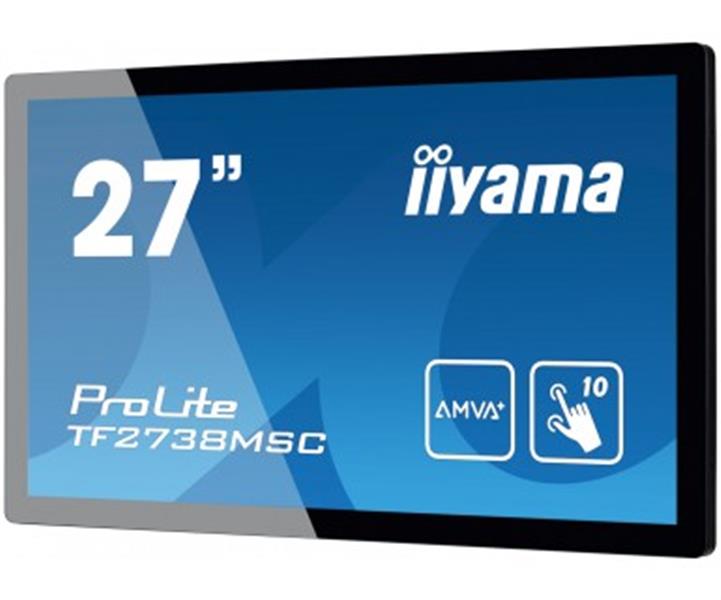 iiyama ProLite TF2738MSC-B1 touch screen-monitor 68,6 cm (27"") 1920 x 1080 Pixels Zwart Multi-touch