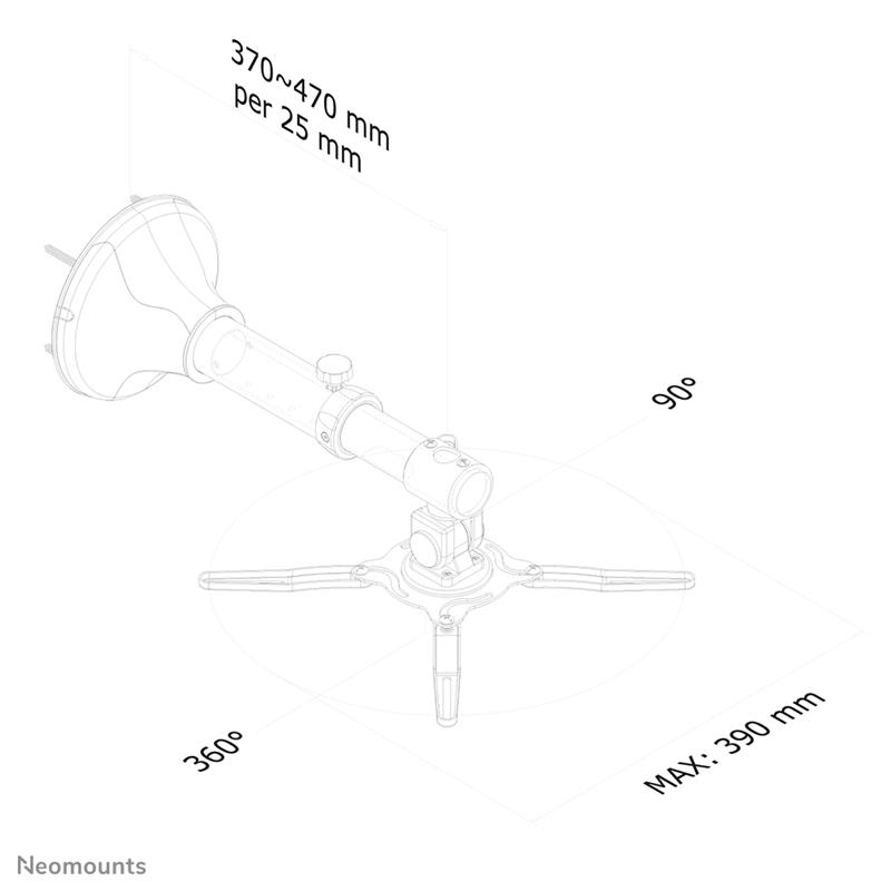 Neomounts projector wandsteun