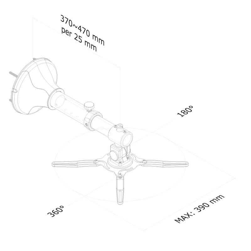 Neomounts projector wandsteun