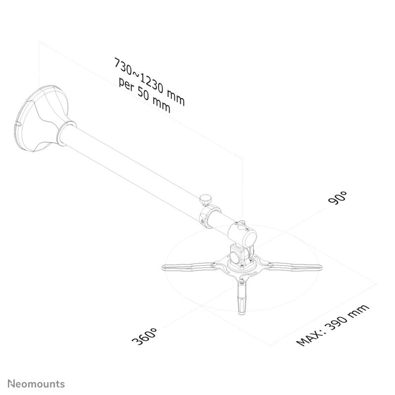 Neomounts projector wandsteun