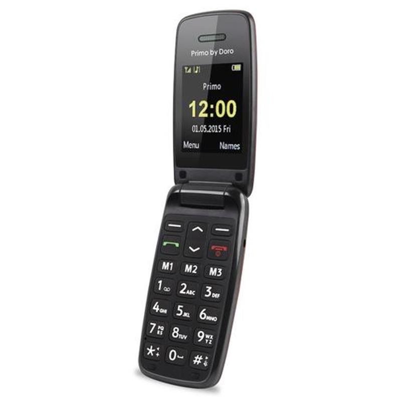 Doro Primo 401 5 08 cm 2 115 g Zwart Rood Instapmodel telefoon