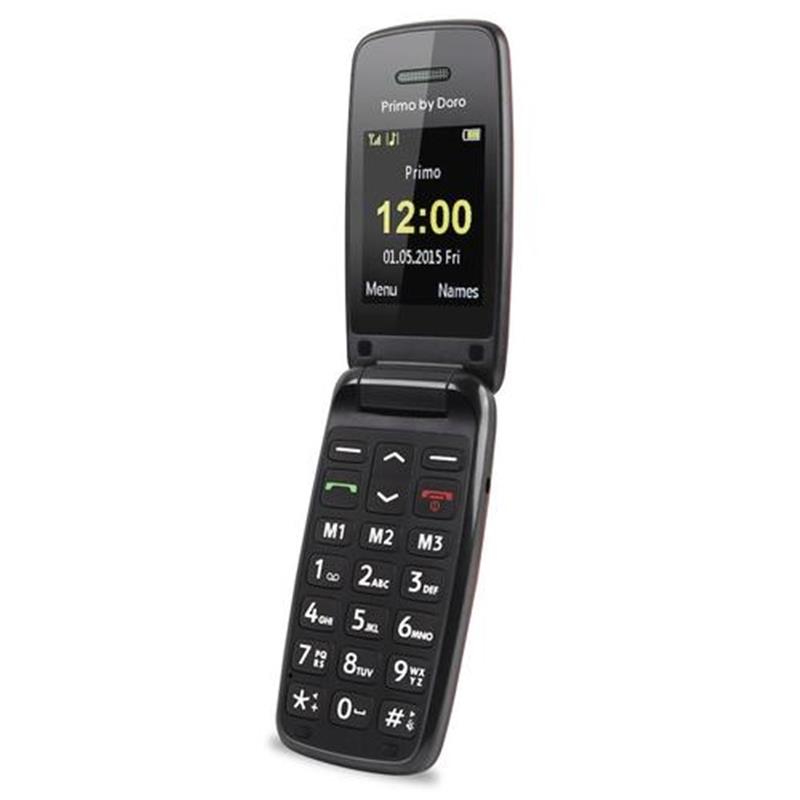 Doro Primo 401 5 08 cm 2 115 g Zwart Rood Instapmodel telefoon