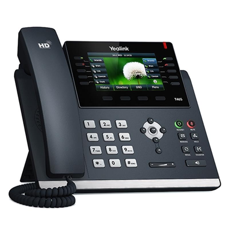 Yealink SIP-T46S IP telefoon Zwart 16 regels LCD