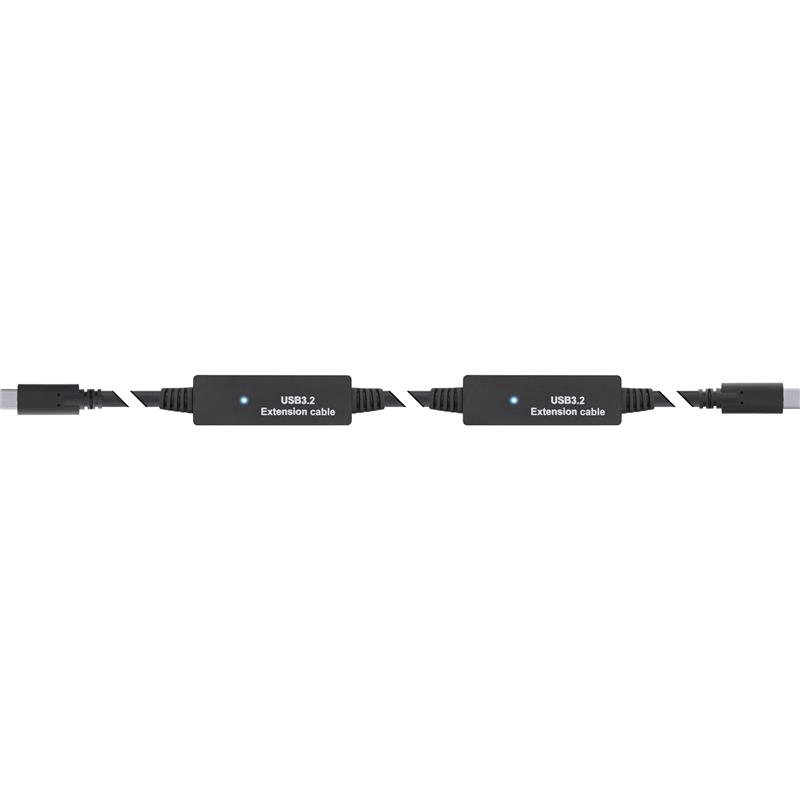 InLine USB 3 2 Gen 1 active cable USB-C male to USB-C male 15m