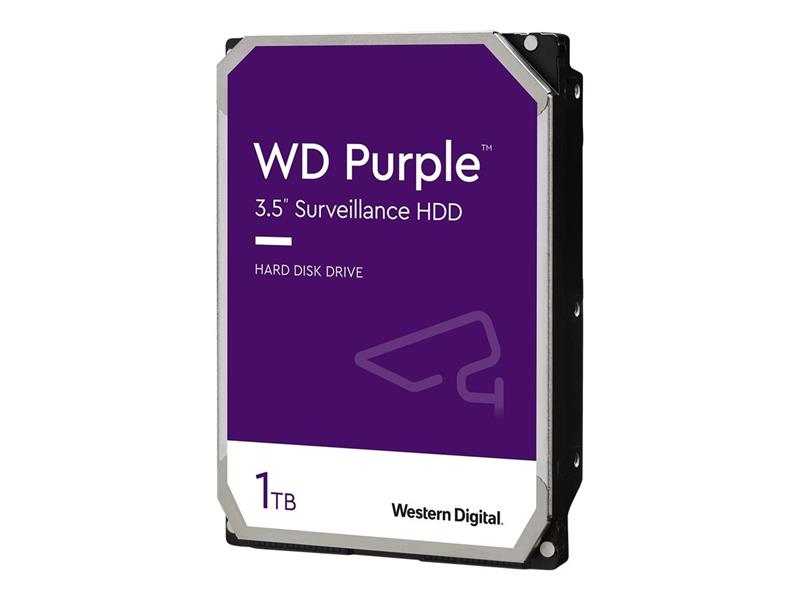 Western Digital Purple Surveillance HDD 1TB 3 5 inch SATA3 5400 RPM 64 MB 210 MiB s