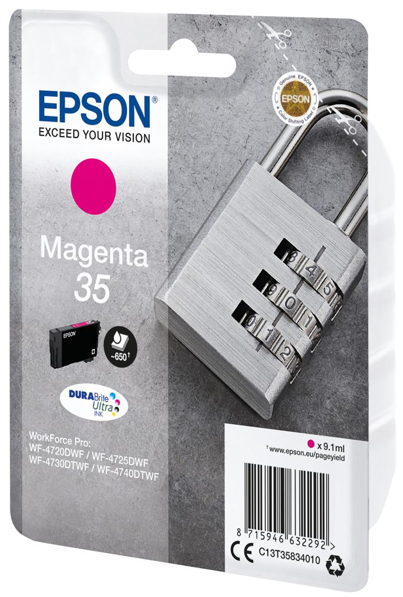 Epson Padlock Singlepack Magenta 35 DURABrite Ultra Ink