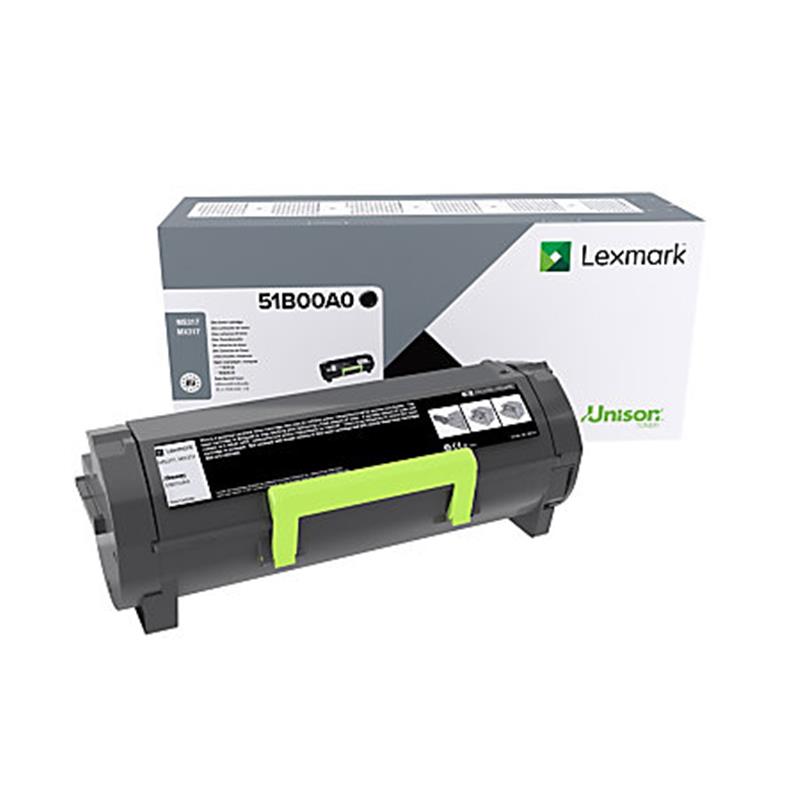 Lexmark 51B00A0 tonercartridge Origineel Zwart 1 stuk(s)