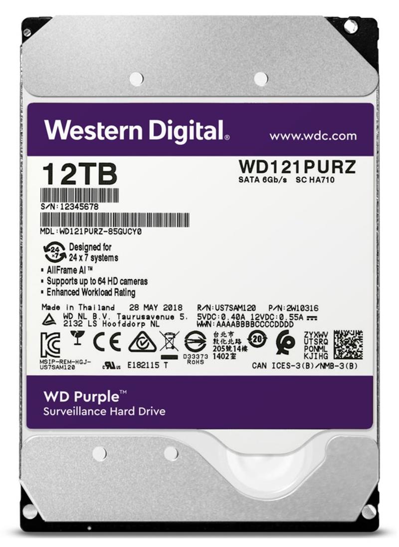 Western Digital Purple 3 5 12000 GB SATA III