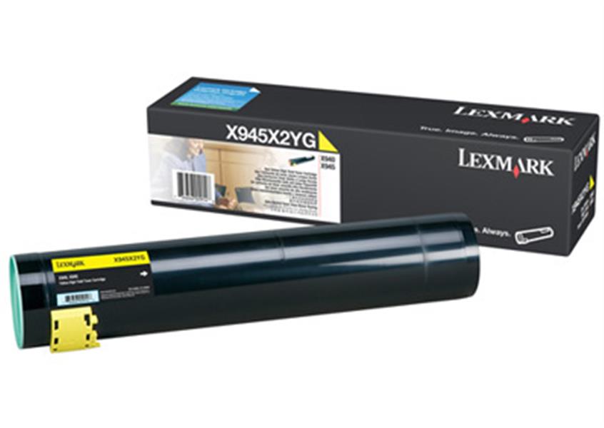 Lexmark X940e, X945e 22K gele tonercartridge