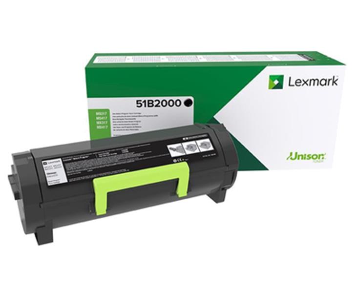 Lexmark 51B2000 tonercartridge Origineel Zwart