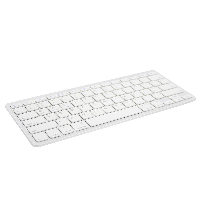 Ewent EW3168 toetsenbord voor mobiel apparaat AZERTY Belgisch Zilver, Wit Bluetooth