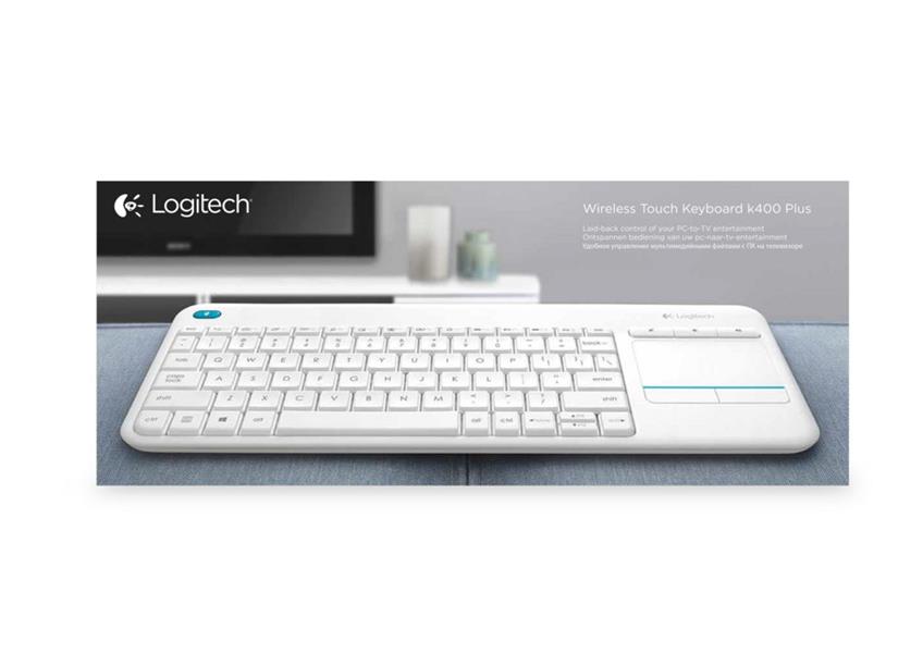 Logitech K400 Plus toetsenbord RF Draadloos QWERTY US International Wit