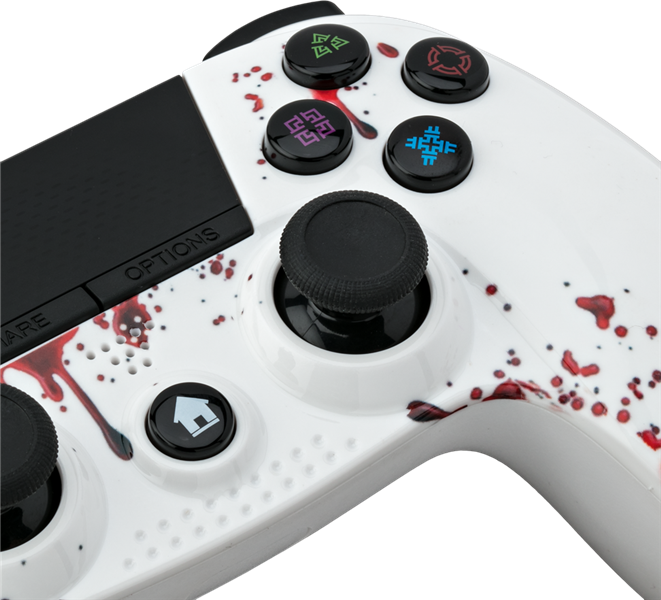 Under Control- PS4 bluetooth controller met koptelefoon aansluting - zombie