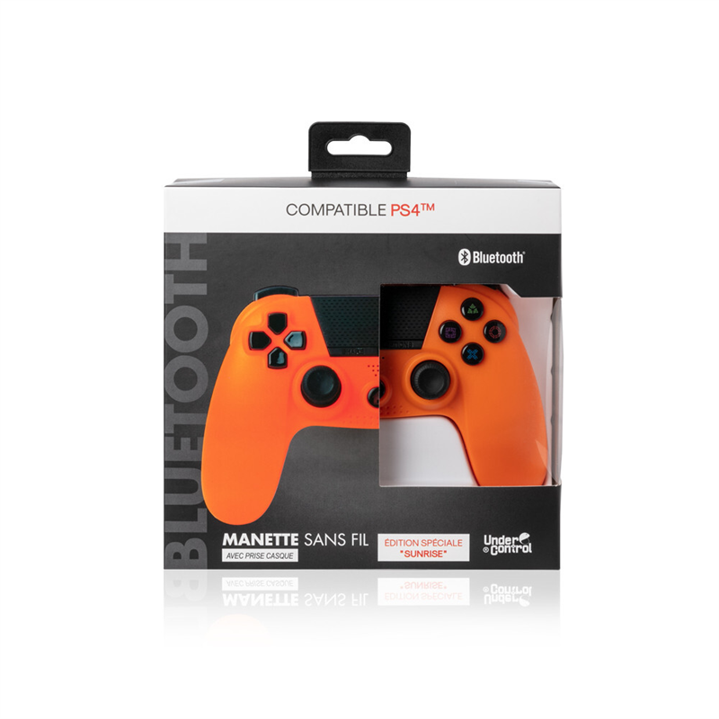 Under Control- PS4 bluetooth controller met koptelefoon aansluiting - Oranje