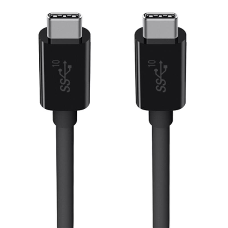 Belkin F2CU052BT1M-BLK USB-kabel 1 m USB 3.2 Gen 1 (3.1 Gen 1) USB C Zwart