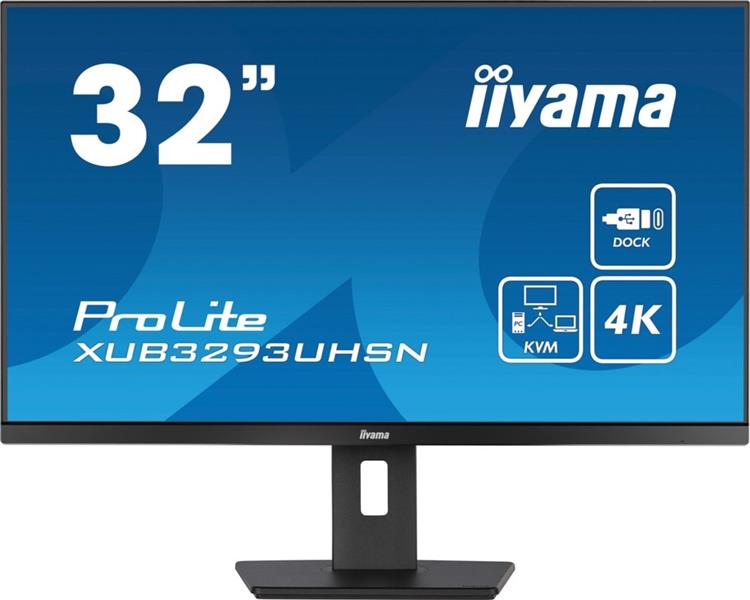 iiyama ProLite XUB3293UHSN-B5 computer monitor 80 cm (31.5) 3840 x 2160 Pixels 4K Ultra HD LCD Zwart OPEN BOX