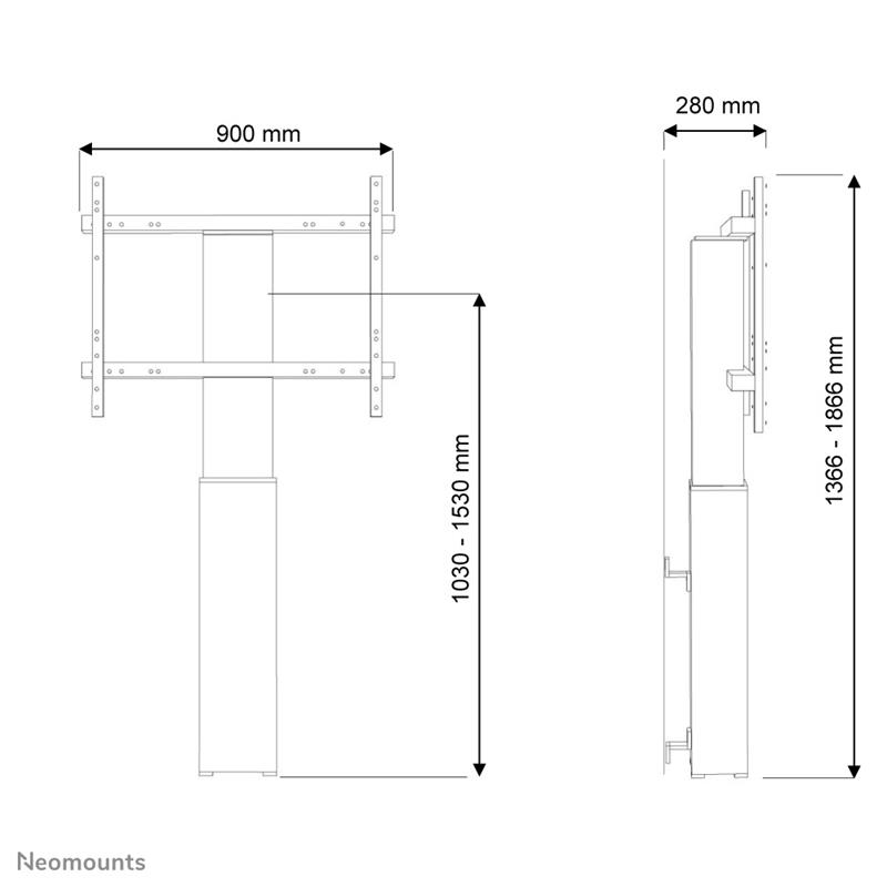 Neomounts gemotoriseerde wandsteun