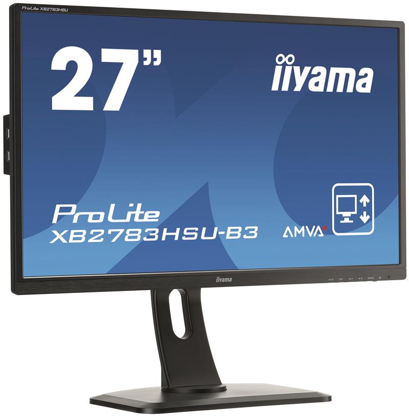 iiyama ProLite XB2783HSU-B3 computer monitor 68,6 cm (27"") 1920 x 1080 Pixels Full HD LED Flat Mat Zwart