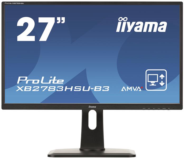 iiyama ProLite XB2783HSU-B3 computer monitor 68,6 cm (27"") 1920 x 1080 Pixels Full HD LED Flat Mat Zwart
