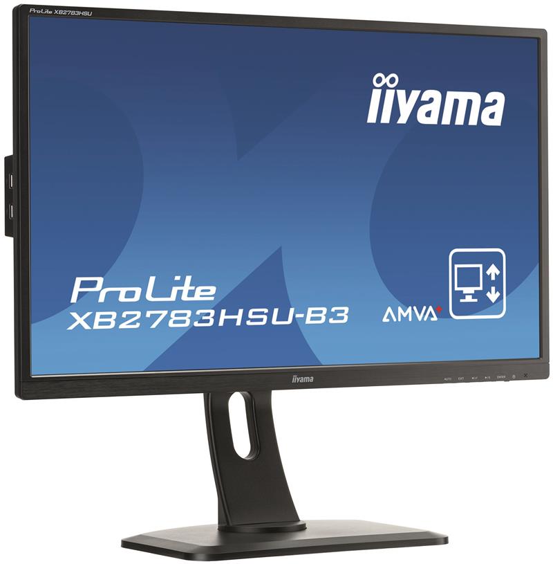 iiyama ProLite XB2783HSU-B3 computer monitor 68,6 cm (27"") 1920 x 1080 Pixels Full HD LED Flat Mat Zwart