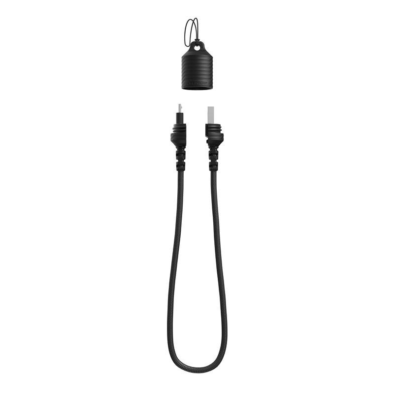 LifeProof USB-A to USB-Micro-B Laynard Cable 2.4 Amp, zwart