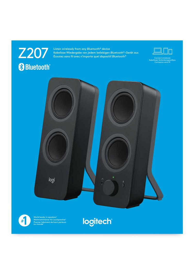 Logitech Z207 5 W Zwart Bedraad en draadloos