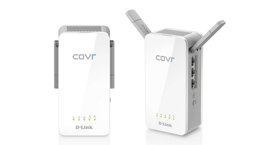 D-Link COVR-P2502/E PowerLine-netwerkadapter 1300 Mbit/s Ethernet LAN Wi-Fi Grijs, Wit 2 stuk(s)