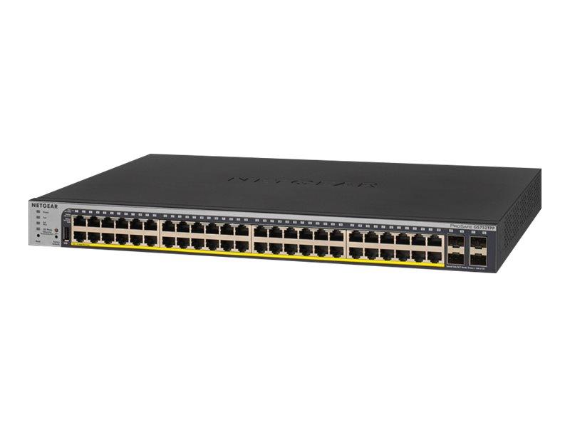 Netgear GS752TPP Managed L2/L3/L4 Gigabit Ethernet (10/100/1000) Zwart 1U Power over Ethernet (PoE)