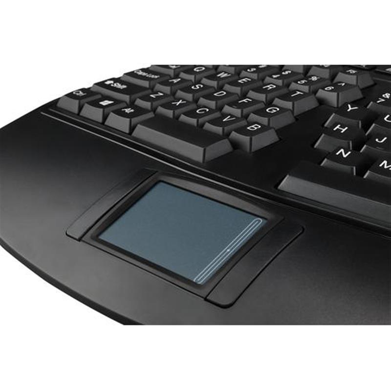 Adesso Tru-Form 4500 toetsenbord RF Draadloos QWERTY Engels, Amerikaans Engels Zwart