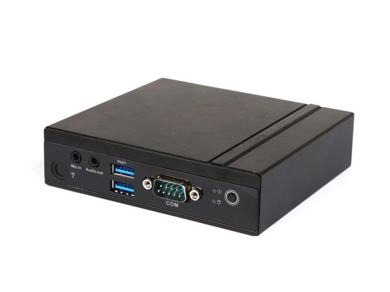 Giada MiniPC barebone VM23 Intel Celeron Dual-Core N3350 HD Graphics 550 2 GB DDR3-L on-board 32 GB EMMC 1x mSata 1x GB Lan M 2 slot for WiFi 2 x USB2