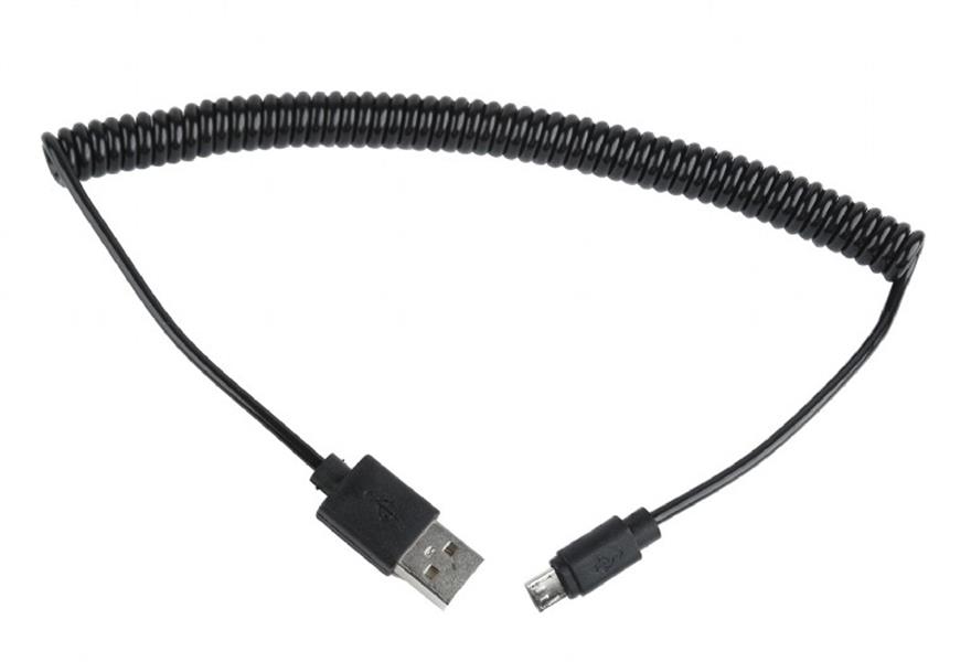 Gedraaide USB kabel A MicroB 1 8 m