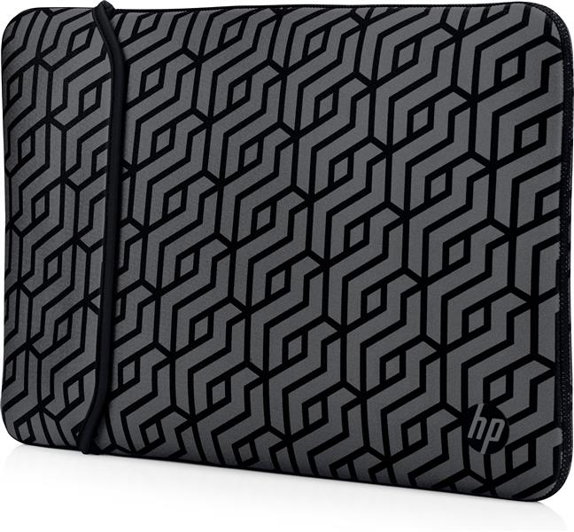 HP Reversible Neoprene Sleeve notebooktas 35,6 cm (14"") Opbergmap/sleeve Zwart, Grijs