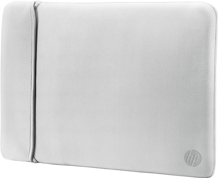 HP 14"" Neoprene Reversible Sleeve notebooktas 35,6 cm (14"") Opbergmap/sleeve Zwart, Zilver