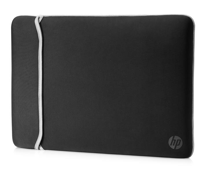HP 14"" Neoprene Reversible Sleeve notebooktas 35,6 cm (14"") Opbergmap/sleeve Zwart, Zilver