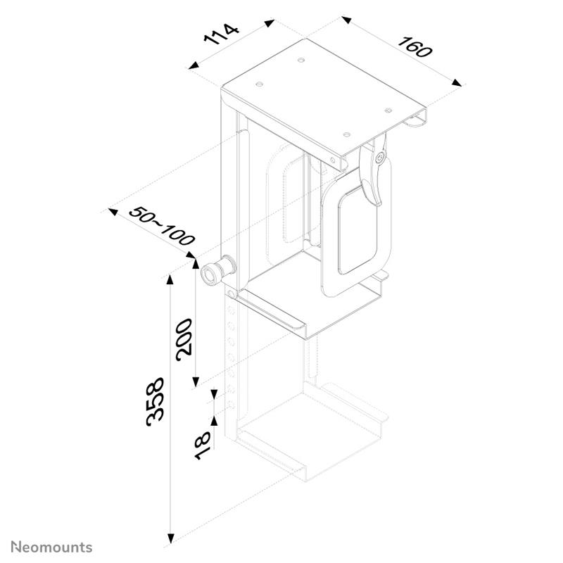 Neomounts cpu houder