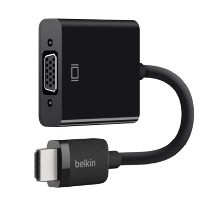 Belkin AV10170BT video kabel adapter 2,5 m VGA (D-Sub) HDMI Type A (Standaard) Zwart