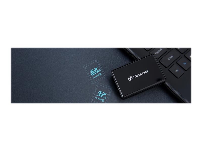 Transcend geheugenkaartlezer Micro-USB Zwart