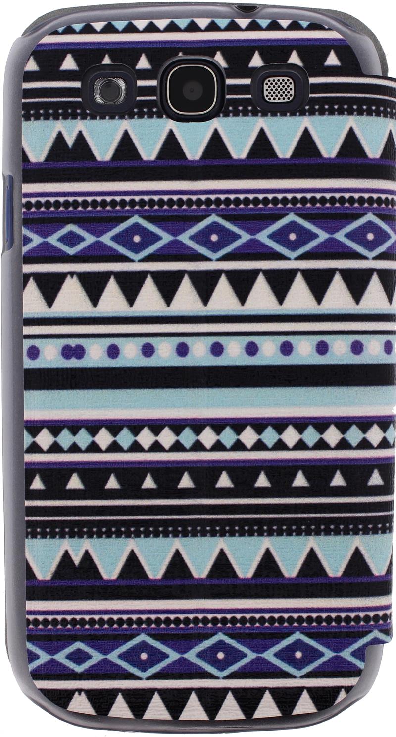 Xccess Book Stand Case Samsung Galaxy SIII I9300 Aztec Blue