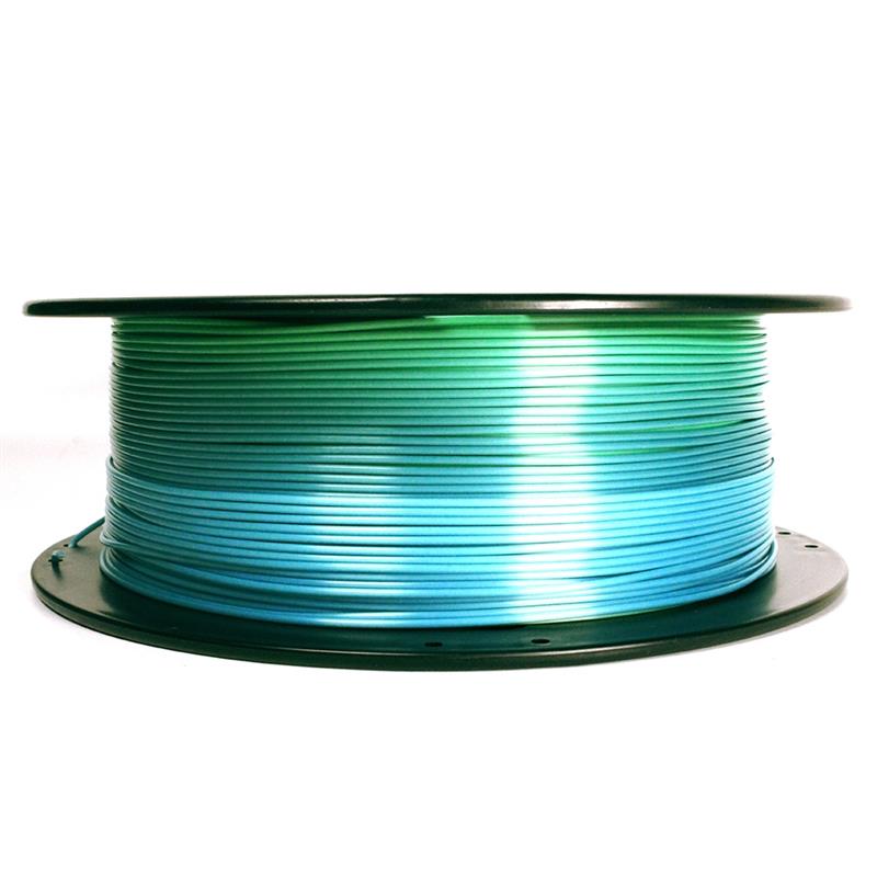 PLA Silk Rainbow Blauw Groen 1 75 mm 1 kg