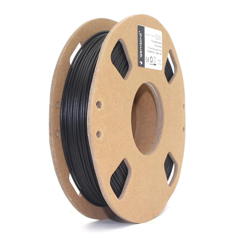 PLA Zwart 1 75 mm 200gr <BR>T b v GEMMA 3D printer