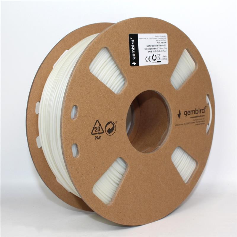 PVA Naturel Filament in water oplosbaar 1 75 mm 1 kg