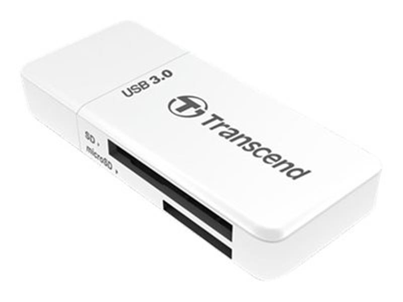 Transcend geheugenkaartlezer USB 3 2 Gen 1 3 1 Gen 1 Type-A Wit