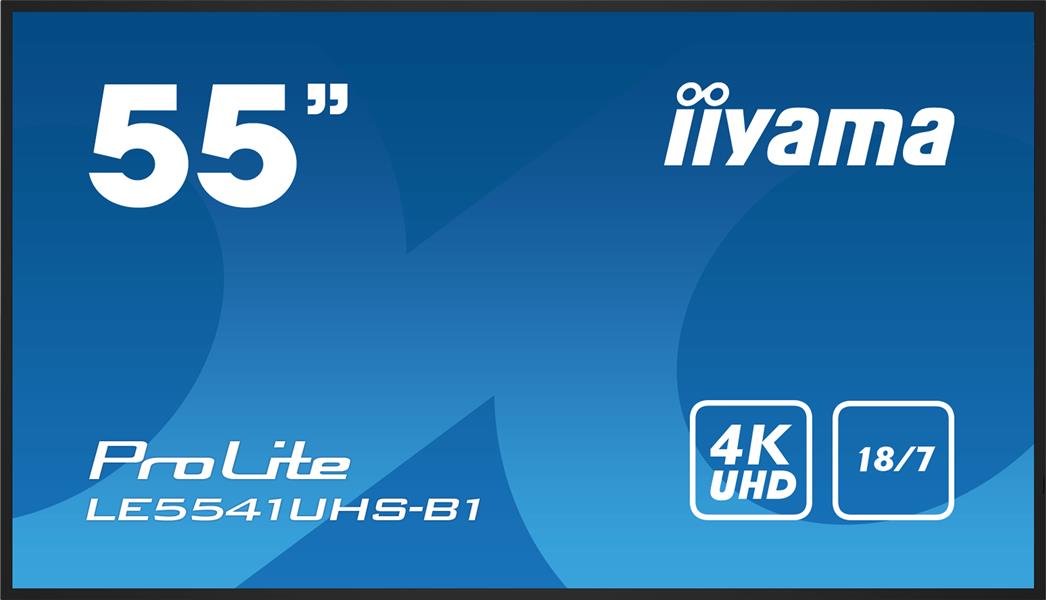 iiyama LE5541UHS-B1 beeldkrant Digitale signage flatscreen 138,7 cm (54.6"") LCD 350 cd/m² 4K Ultra HD Zwart 18/7