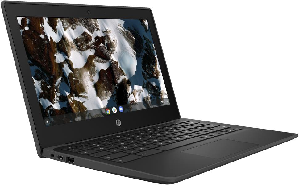 HP Chromebook 11 G9 Intel® Celeron® N4500 29,5 cm (11.6"") Touchscreen HD 4 GB LPDDR4x-SDRAM 64 GB eMMC Wi-Fi 6 (802.11ax) ChromeOS Zwart