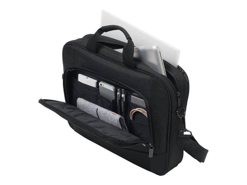 Dicota Eco Top Traveller BASE notebooktas 35 8 cm 14 1 Tas met bovensluiting Zwart