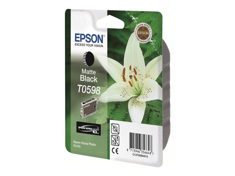 Epson Lily inktpatroon Matte Black T0598 Ultra Chrome K3