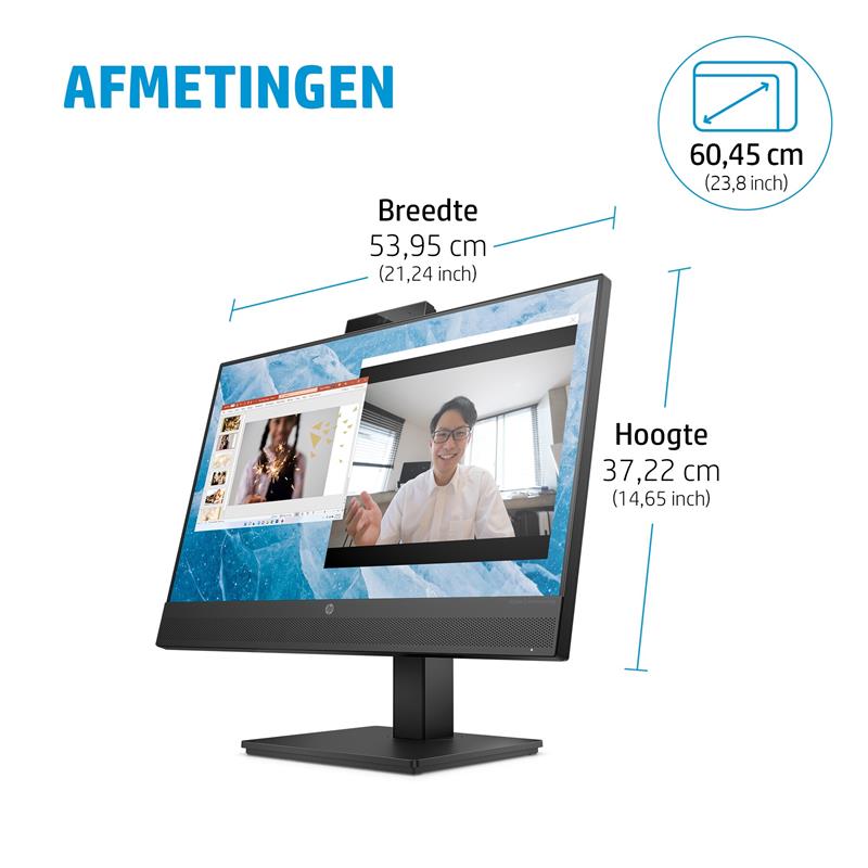 HP M24m computer monitor 60,5 cm (23.8"") 1920 x 1080 Pixels Full HD Zwart