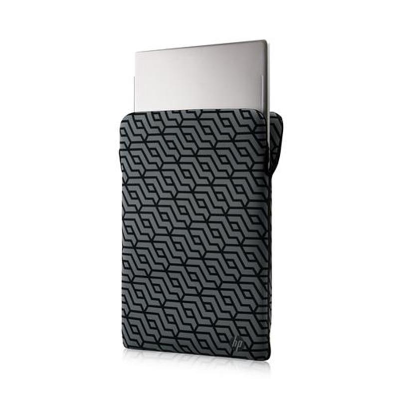 HP Reversible Neoprene Sleeve notebooktas 35,6 cm (14"") Opbergmap/sleeve Zwart, Grijs
