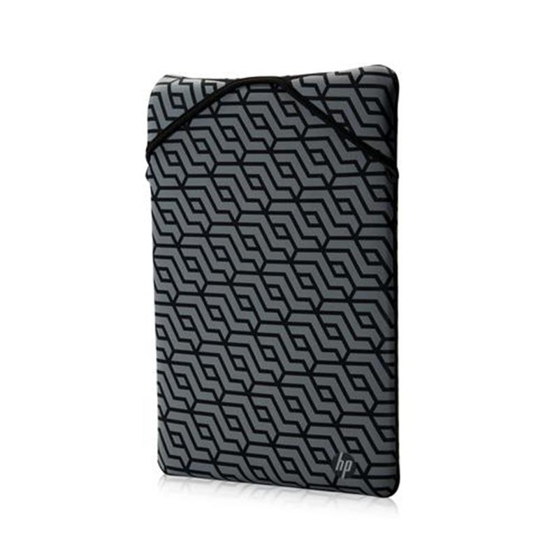 HP Reversible Neoprene Sleeve notebooktas 35,6 cm (14"") Opbergmap/sleeve Zwart, Grijs
