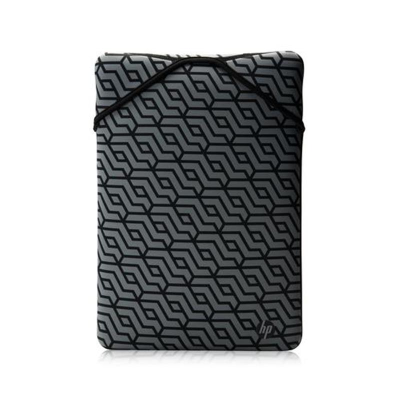 HP Reversible Neoprene Sleeve notebooktas 35,6 cm (14"") Opbergmap/sleeve Zwart, Grijs